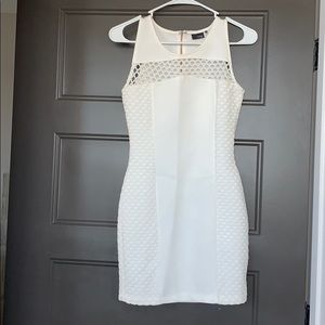 Sparkle & Fade XS Body Con White Dress